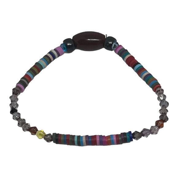 Football Fan Friendship Unique Tiny Heishi Beads Handmade Bracelets Multi Color - Picture 5 of 6